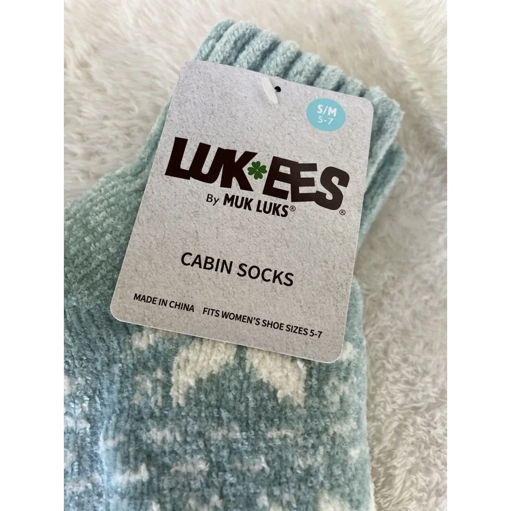 Muk Luk Luk-ees Cabin Socks Size S/M 5-7 NWT
